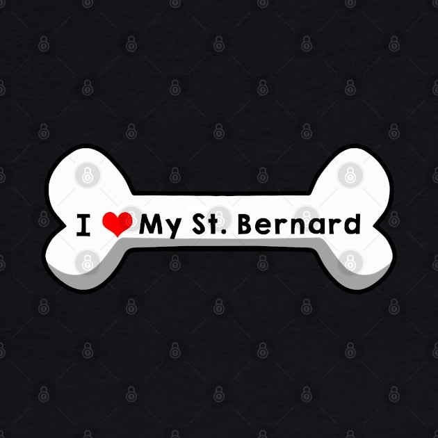 I Love My St Bernard by mindofstate